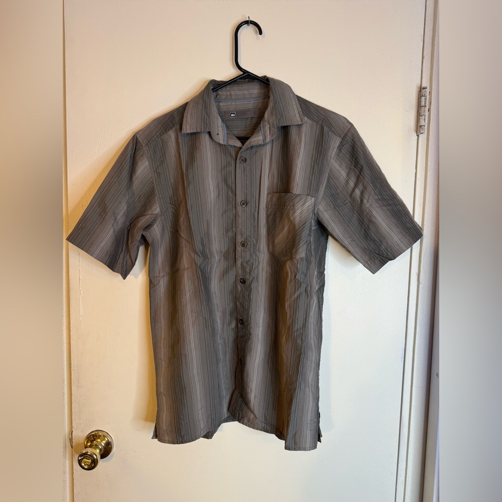 Striped Button-Up Shirt